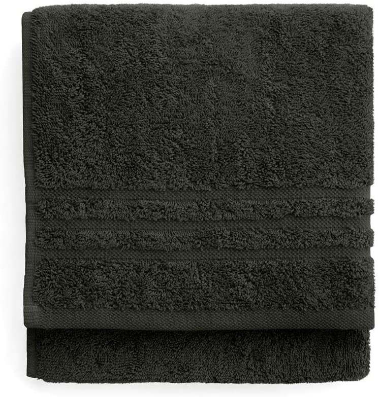 Black Bath Sheets Towels 650gsm 90 x 150cm 100% Cotton Packs of 2, 10 ...