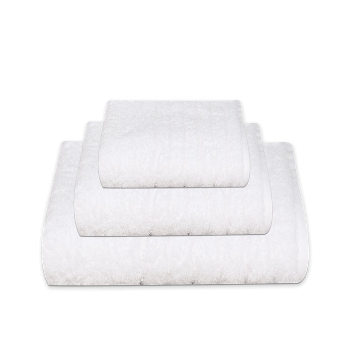 500gsm Ringspun White Bath Towels 100% Cotton