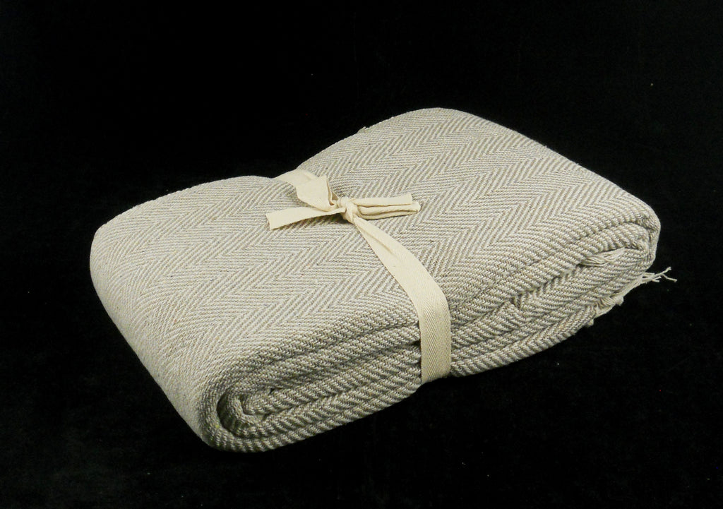 Herringbone Throw Blanket Bedspread Large and Extra Large —  www.thehouseofemily.com