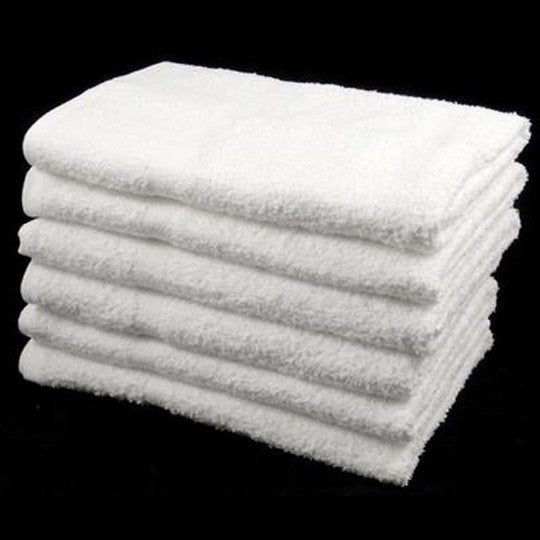 Cheap White Bath Towels Budget Quality 320 gsm Pack of 12 — www
