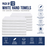 Cheap White Hand Towels Budget Quality 320 gsm - Pack of 12