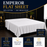 Emperor Size Extra Large Flat Sheet 100% Cotton 200 Tc Plain White