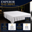 Emperor Extra Large Flat Sheet 100% Cotton Sateen 400Tc White