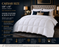 White Goose Feather and Down Duvet 100% Cotton Anti Dust Mite & Down Proof Fabric