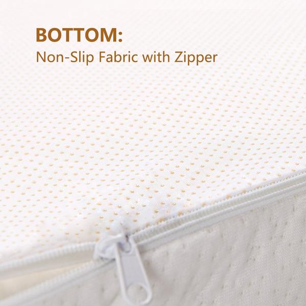Easy Fit Zipped Replacement Cover for 3" Memory Foam Mattress Toppers COVER ONLY