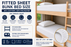 Extra Deep Fitted Sheet – 200 Thread Count Polycotton Fully Elasticated