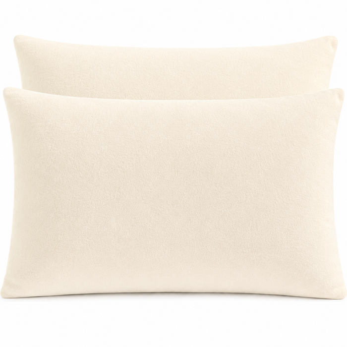 Cream Pillowcases - Standard, Super King and 6 FT Long Sizes