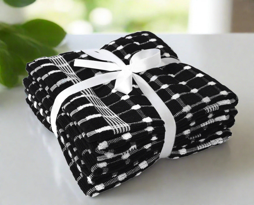 Extra Large 100% Cotton Tea Towels – Pack of 4 Superior Quality