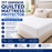 Quilted Mattress Protector Extra Deep Fully Elasticated 200 Tc Cover and Skirt
