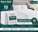 White 100% Cotton Duvet Cover Set Percale 200 Thread Count Bedding Single Double King Super King