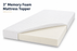 Memory Foam Mattress Topper – 3 Inch, CertiPUR Certified, Luxury Easy-Fit Cover
