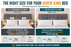 Super King Size Pillows 50 x 90 cm – Microfibre or Goose Feather Fill Large Bed Pillows