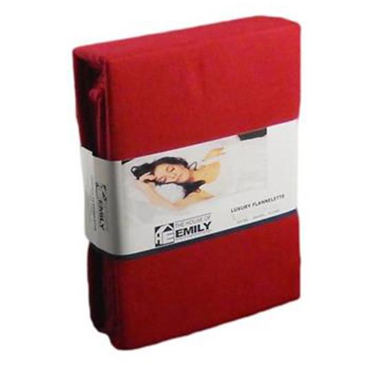 Flannelette Fitted Sheet Brushed Cotton Extra Deep Fully Elasticated