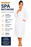 White Spa Bathrobe – Lightweight 300 GSM Velour & Terry Towelling Dressing Gown | Unisex