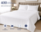 Emperor Duvet Cover Set Luxury 100% Cotton Sateen White 400 Thread Count