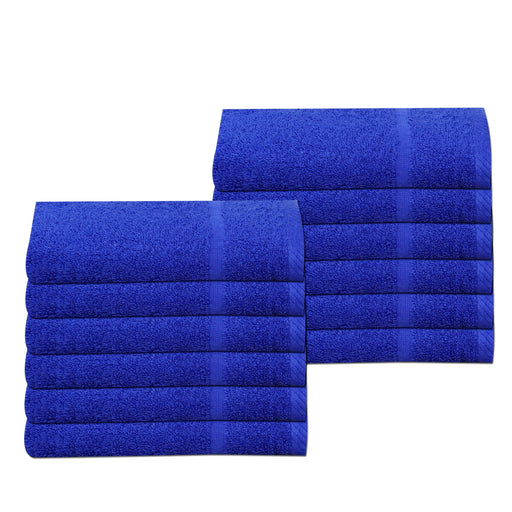 Royal Blue Gym Sport Towels 30 x 85cm 100% Cotton 450gsm