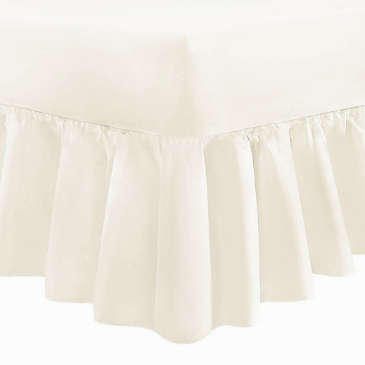 Frilled Fitted Valance Sheet Extra Deep | 5 Bed Sizes | 5 Colours