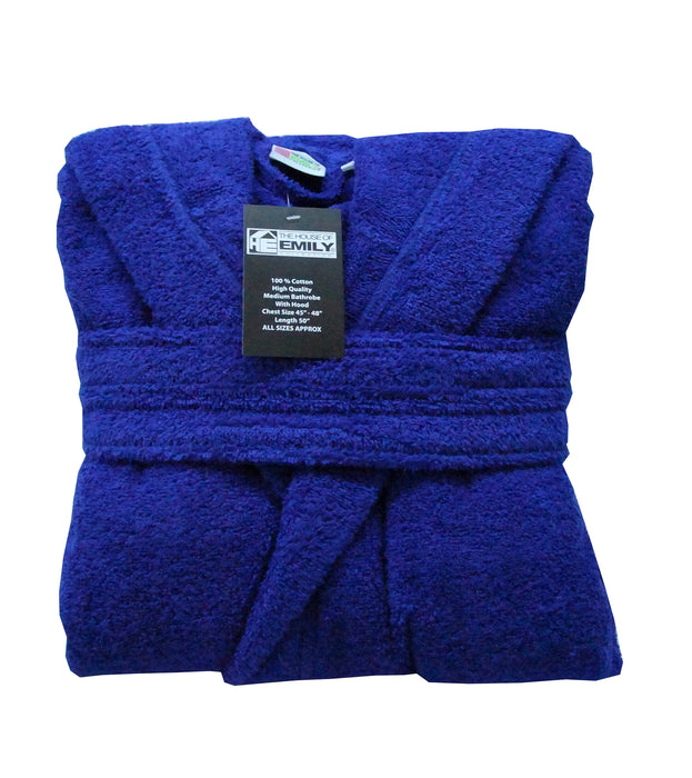 Terry Towelling Bath Robe 100% Cotton with Belt