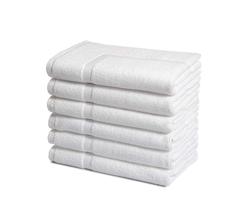White 100% Cotton Towelling Bath Mats 100% Cotton 700gsm Individual, Packs of 18 and 36