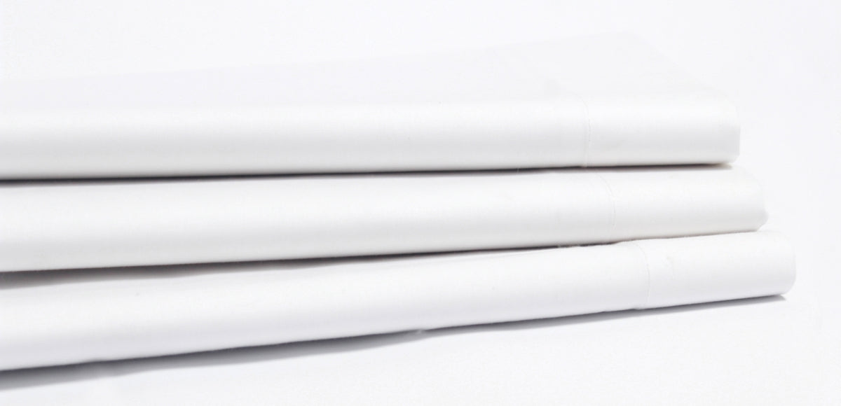 White Flat Top Sheet 100% Cotton Percale 200 Tc 5 Bed Sizes