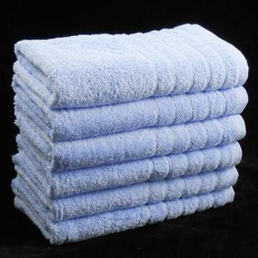 Light Blue Egyptian Cotton Bath Towels 600gsm - Pack of 4