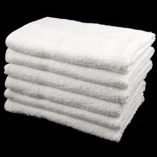 Cheap White Hand Towels Budget Quality 320 gsm - Pack of 12