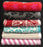 Printed Hand Towels 100% Cotton 500gsm Assorted Colours / Designs Pack of 6
